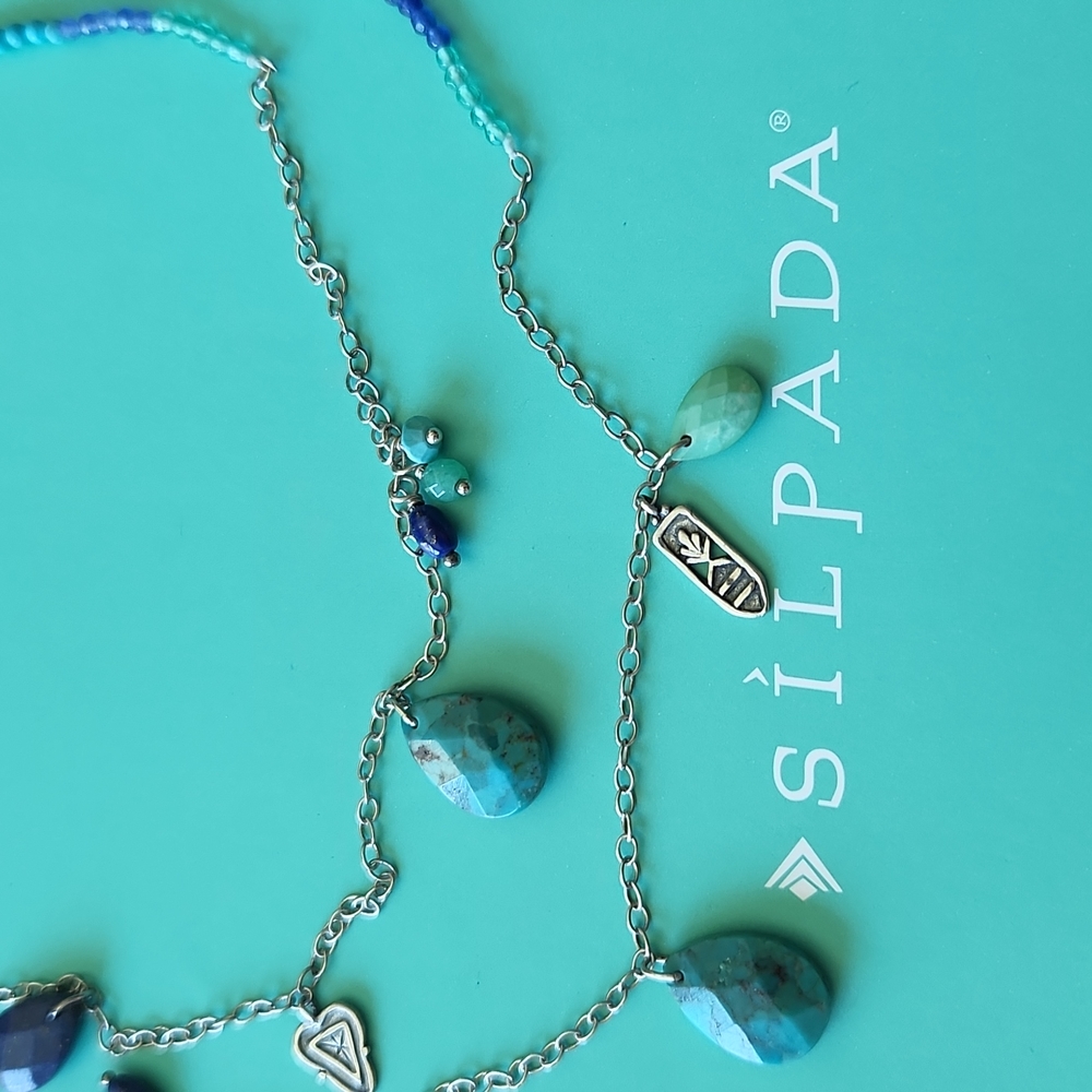 💥New Silpada Earth & Sky Necklace N2855 Vintage Rare